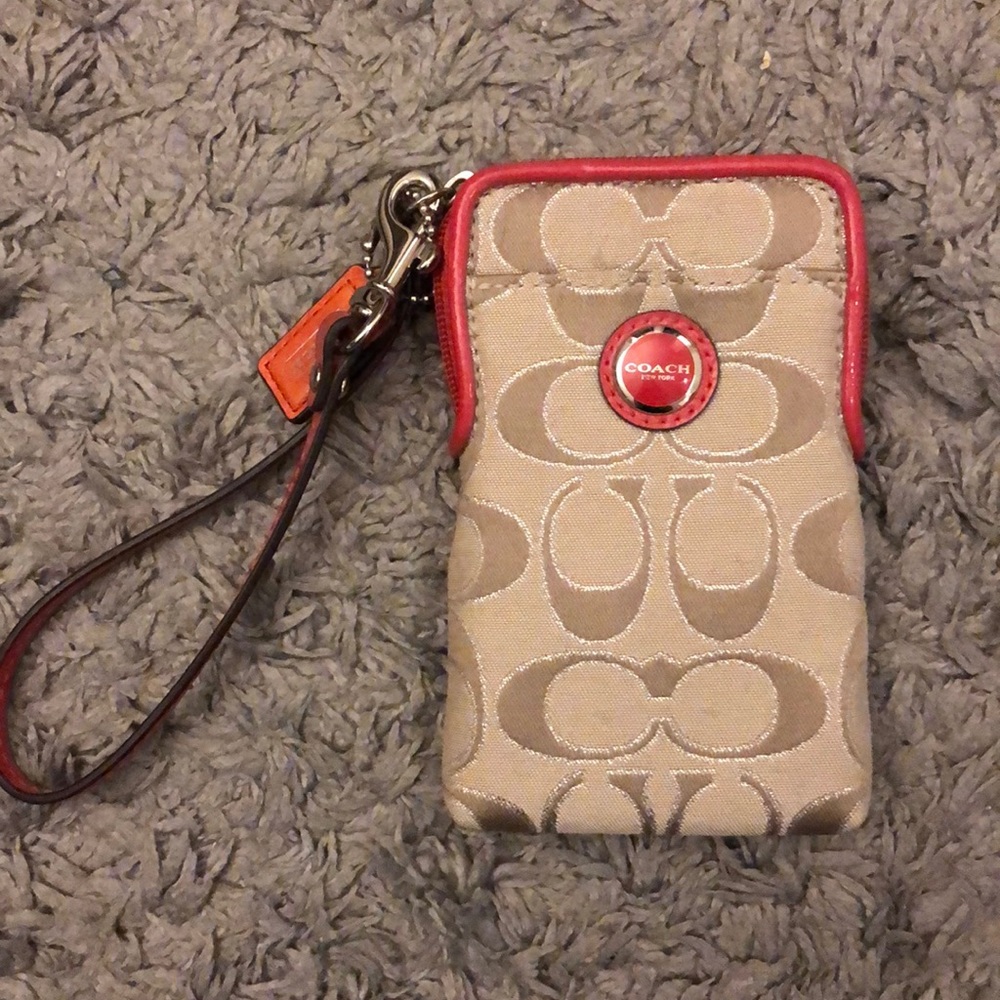 Coach phone case/wallet